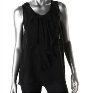 BCX Tops - • BCX • Sheer Black Bow Front Blouse BCX Tops - • BCX • Sheer Black Bow Front Blouse